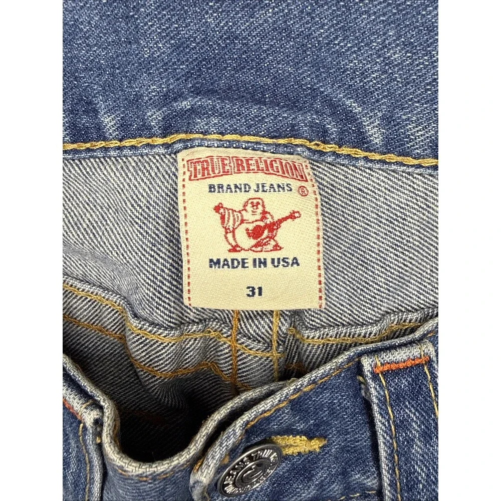 Vintage True Religion Joey Flare Jeans Men’s Cutoff USA Bootcut Stretch Size 31